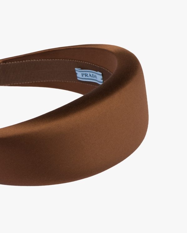 Tobacco Satin Headband - Image 3