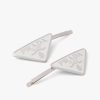 White Metal hair clips - Image 3