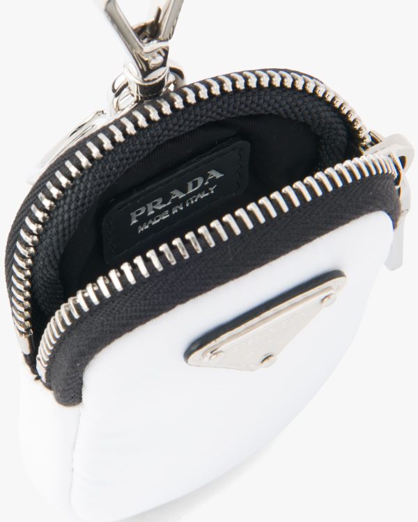 White Nylon mini-pouch - Image 3
