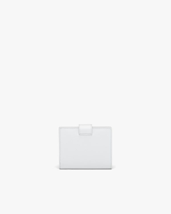 White Small Saffiano and leather wallet - Image 4