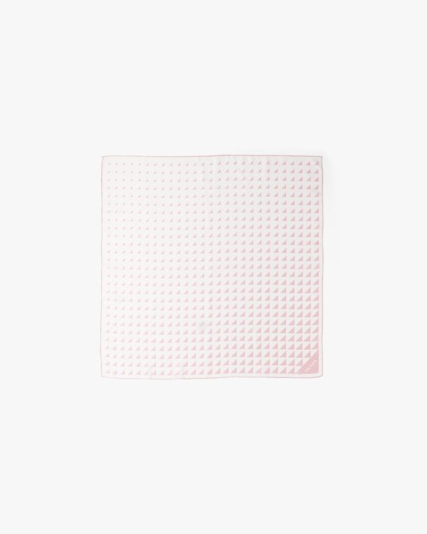 White/alabaster Pink Printed twill scarf - Image 3
