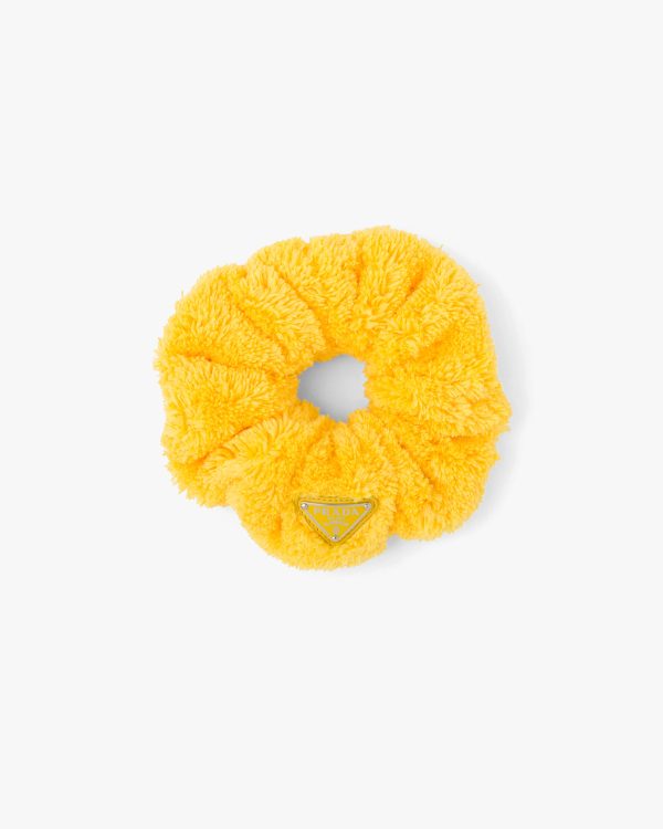 Yellow Terry scrunchie