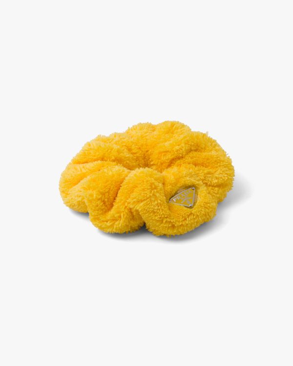 Yellow Terry scrunchie - Image 3
