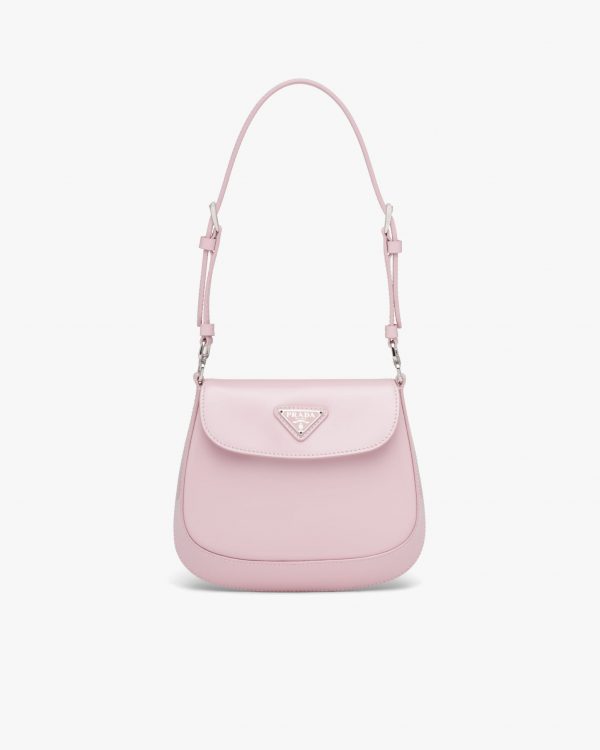 Alabaster Pink Prada Cleo brushed leather mini bag