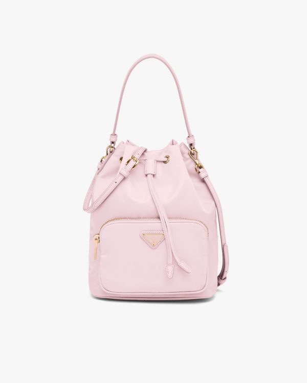 Alabaster Pink Prada Duet Re-Nylon shoulder bag