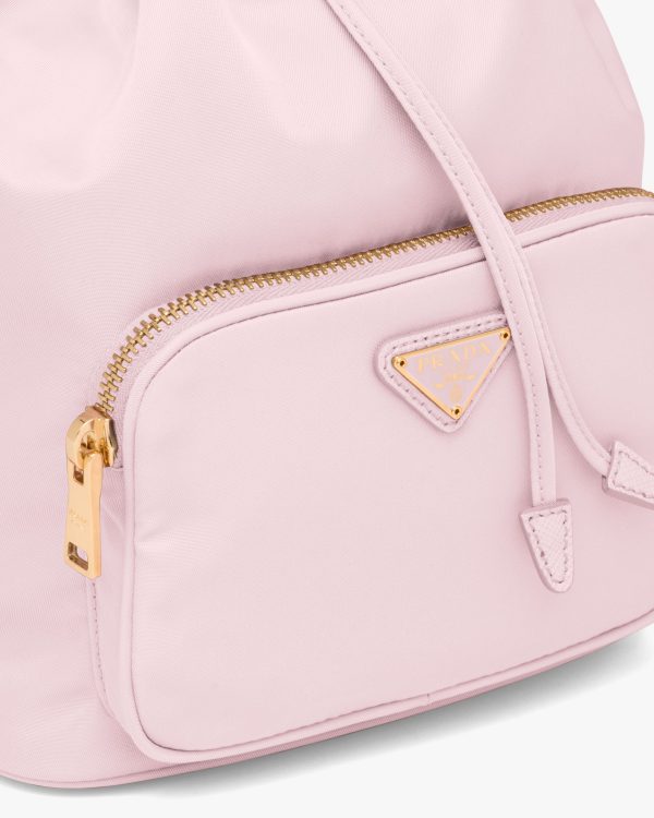 Alabaster Pink Prada Duet Re-Nylon shoulder bag - Image 6