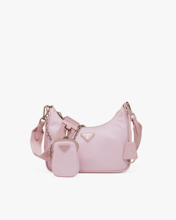 Alabaster Pink Prada Re-Edition 2005 Re-Nylon bag