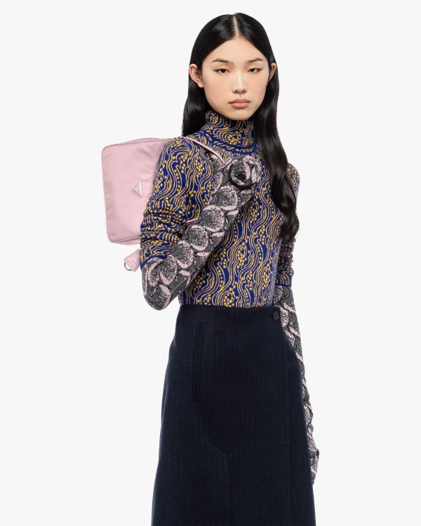 Alabaster Pink Prada Re-Edition 2005 Re-Nylon mini bag - Image 2