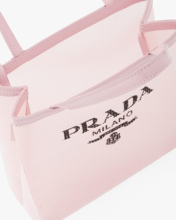 Alabaster Pink Small sequined mesh tote bag - Image 5