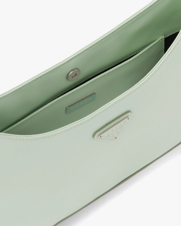 Aqua Prada Cleo brushed leather shoulder bag - Image 5