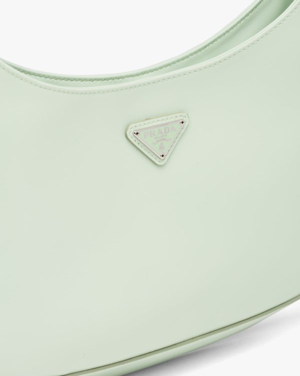 Aqua Prada Cleo brushed leather shoulder bag - Image 6