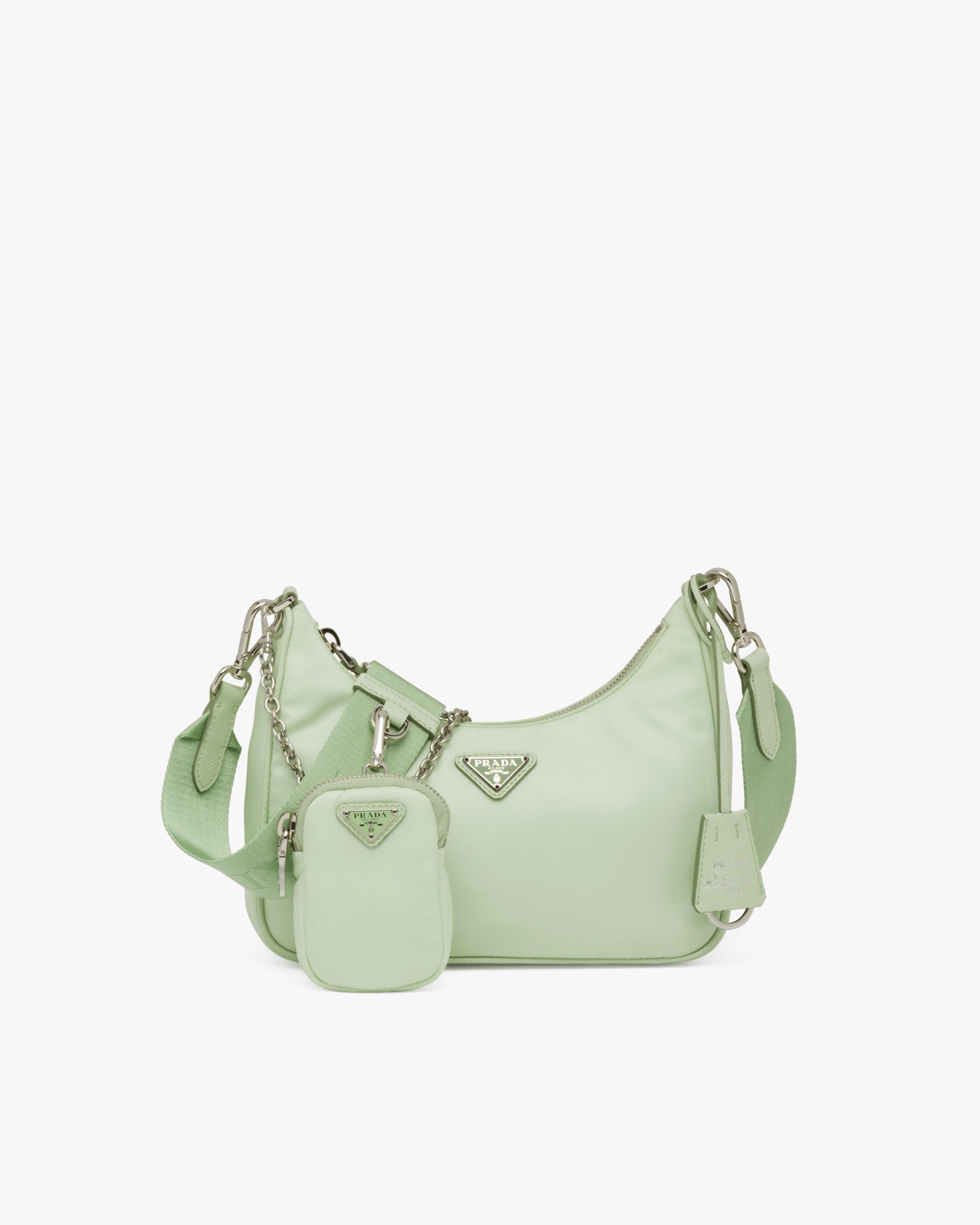 PRADA Nylon Re-Edition 2005 Shoulder Bag Acqua 1247929