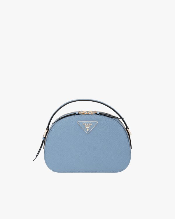 Astral Blue Saffiano Leather Prada Odette Bag