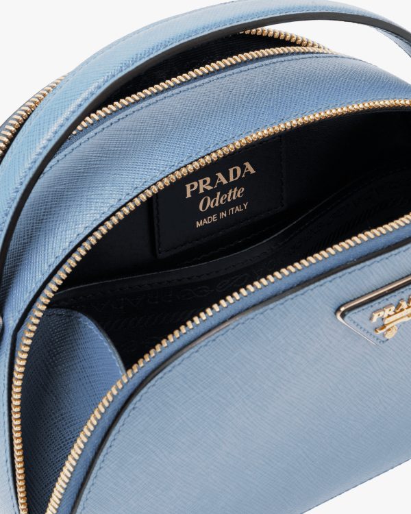Astral Blue Saffiano Leather Prada Odette Bag - Image 5
