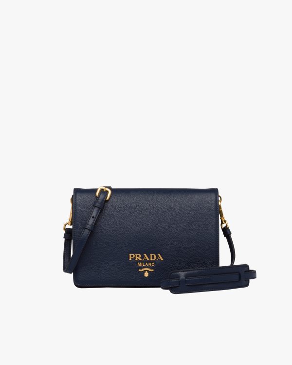 Baltic Blue Leather Shoulder Bag