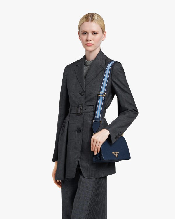 Baltic Blue Leather Shoulder Bag - Image 2