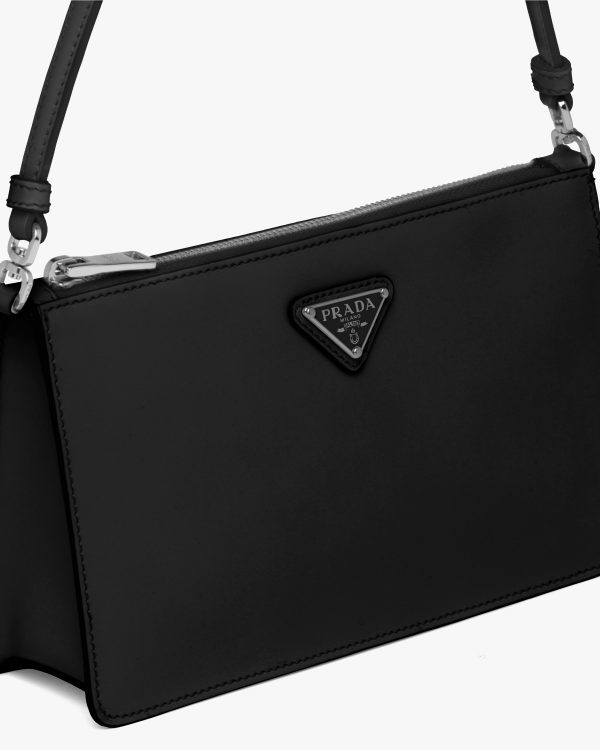 Black Brushed leather mini-bag - Image 2