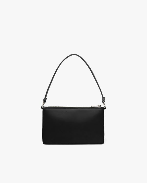 Black Brushed leather mini-bag - Image 4