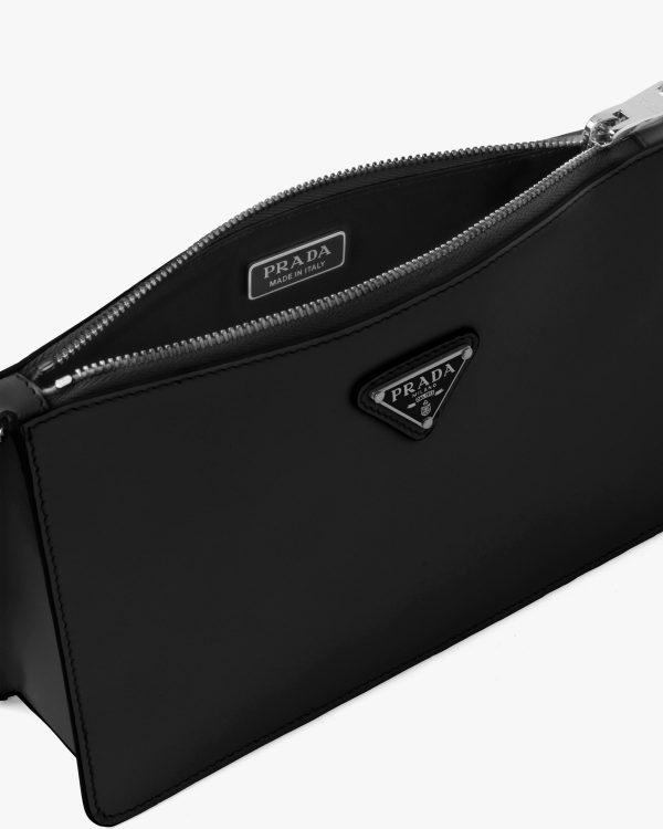 Black Brushed leather mini-bag - Image 5