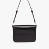 Black Brushed leather shoulder bag - Image 4