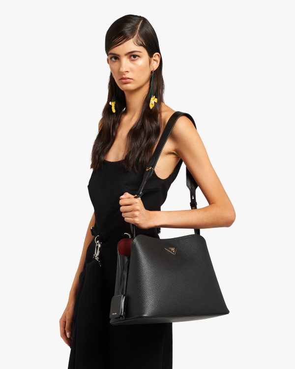 Black/ Cerise Prada Matinee handbag - Image 2