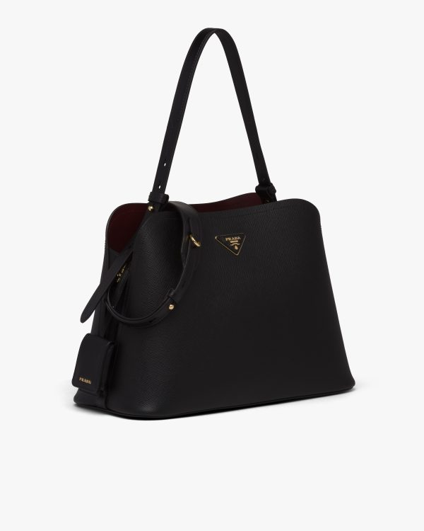 Black/ Cerise Prada Matinee handbag - Image 3
