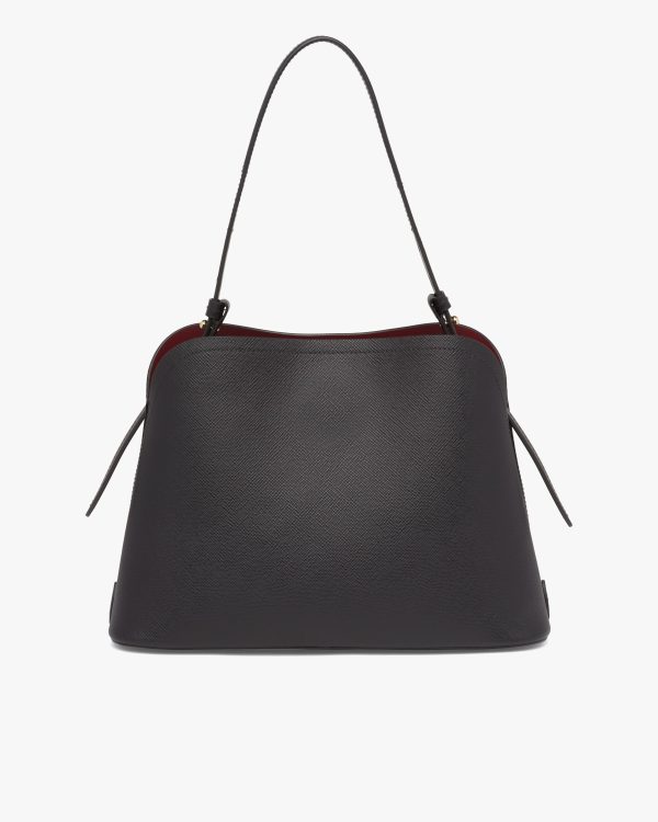Black/ Cerise Saffiano Leather Prada Matinee Bag - Image 4