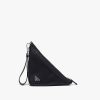 Black Leather Prada Triangle pouch - Image 4