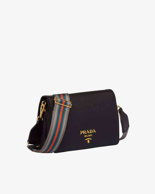 Black Leather Shoulder Bag - Image 3