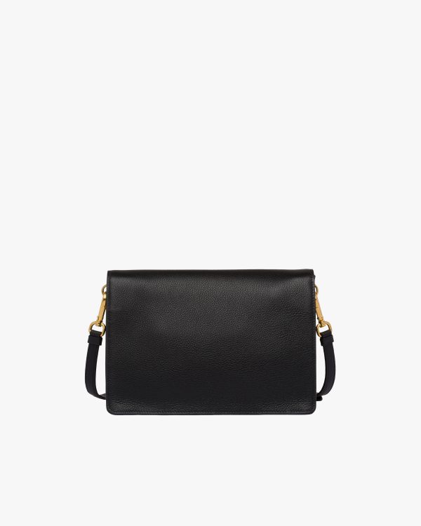 Black Leather Shoulder Bag - Image 4