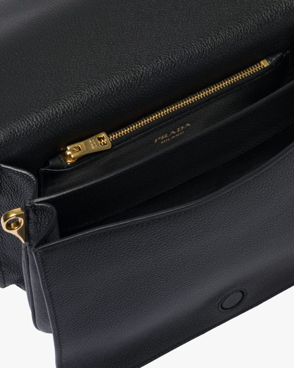 Black Leather Shoulder Bag - Image 5