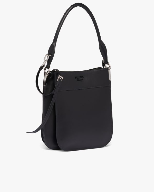 Black Medium Leather Prada Margit Bag - Image 3