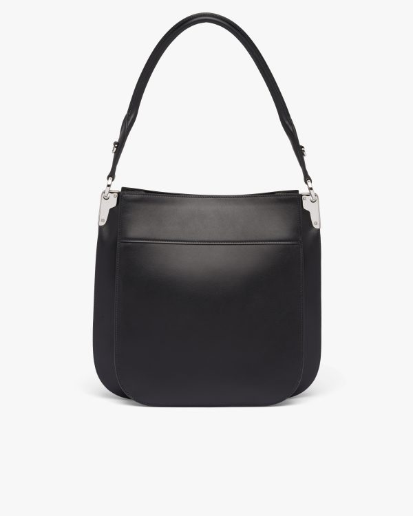 Black Medium Leather Prada Margit Bag - Image 4