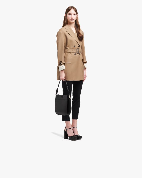 Black Medium Leather Prada Margit Bag - Image 7