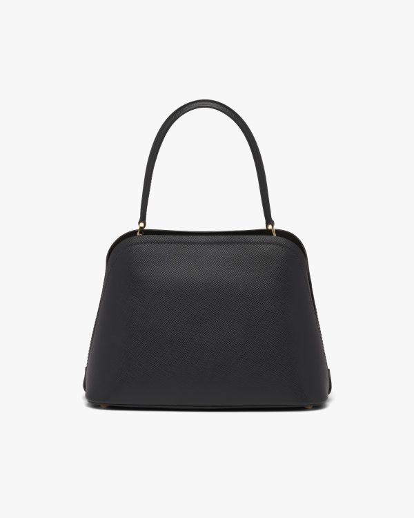 Black Medium Saffiano Leather Prada Matinee Bag - Image 4