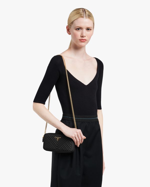 Black Nappa leather mini shoulder bag - Image 2