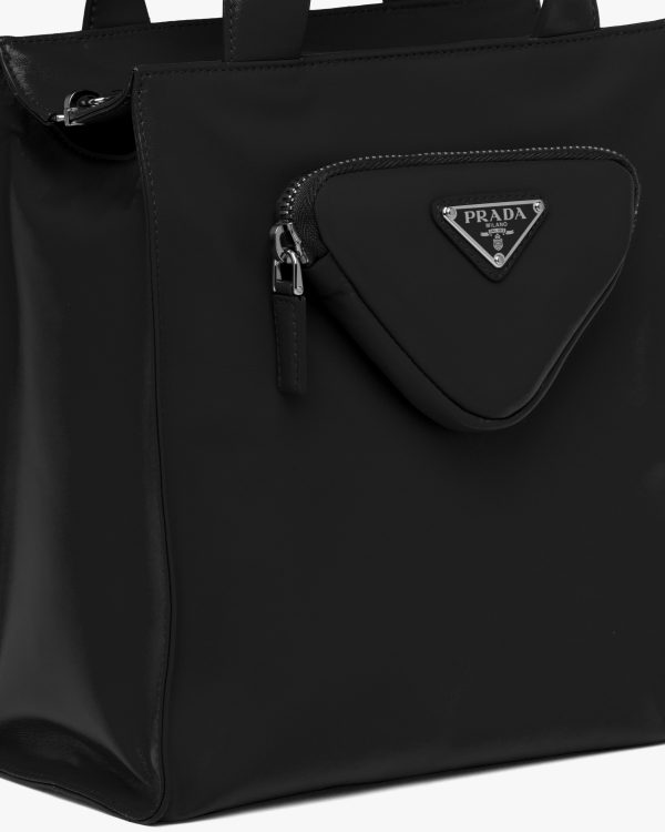 Black Nappa leather tote bag - Image 2