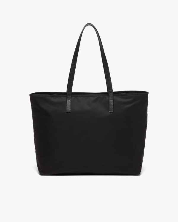 Black Nylon tote with embroidered logo - Image 4