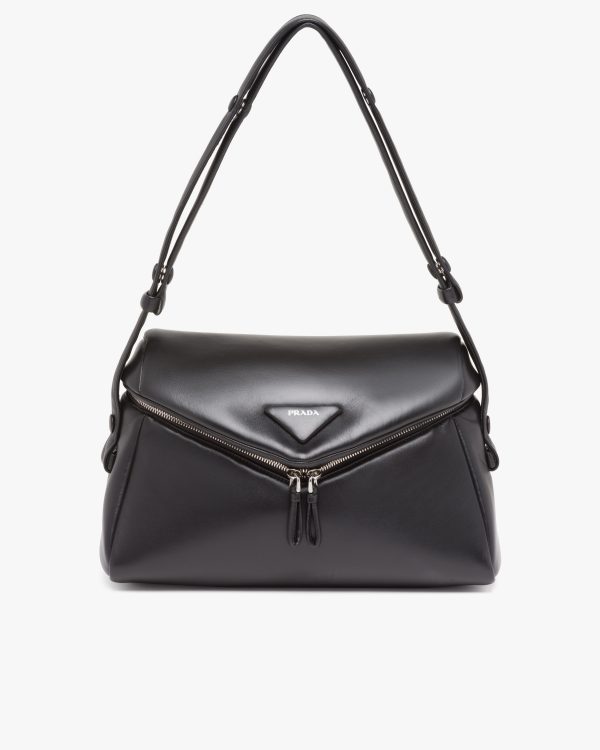 Black Padded nappa leather Prada Signaux bag