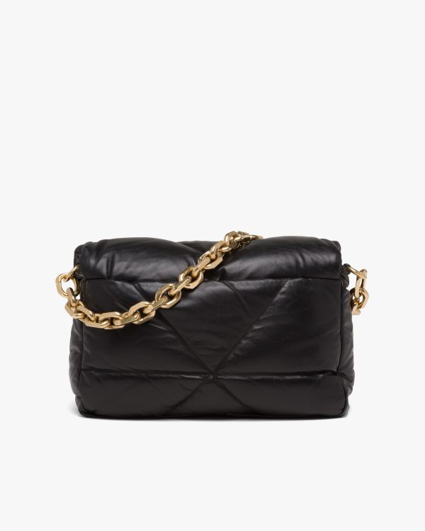 Black Padded nappa leather shoulder bag - Image 4