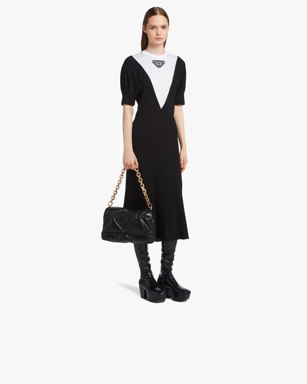 Black Padded nappa leather shoulder bag - Image 7