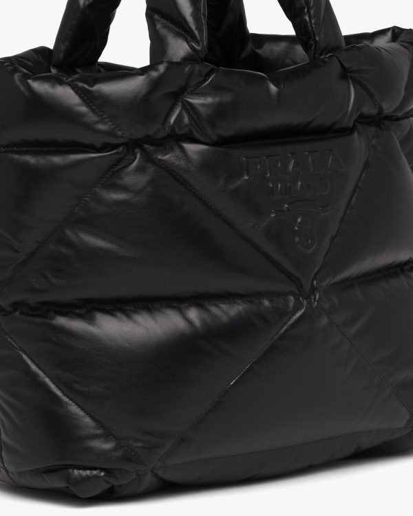 Black Padded nappa tote bag - Image 2
