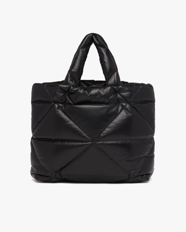 Black Padded nappa tote bag - Image 4