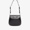 Black Prada Cleo brushed leather mini bag