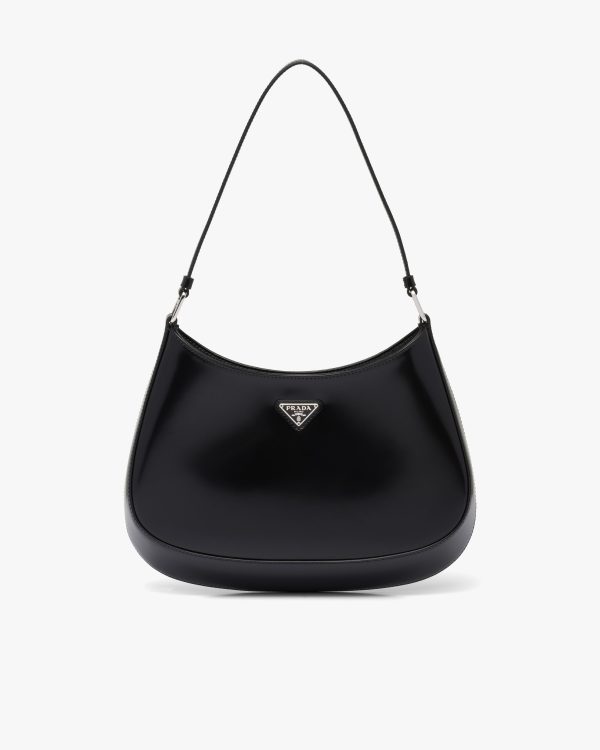 Black Prada Cleo brushed leather shoulder bag