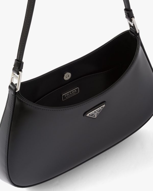 Black Prada Cleo brushed leather shoulder bag - Image 5