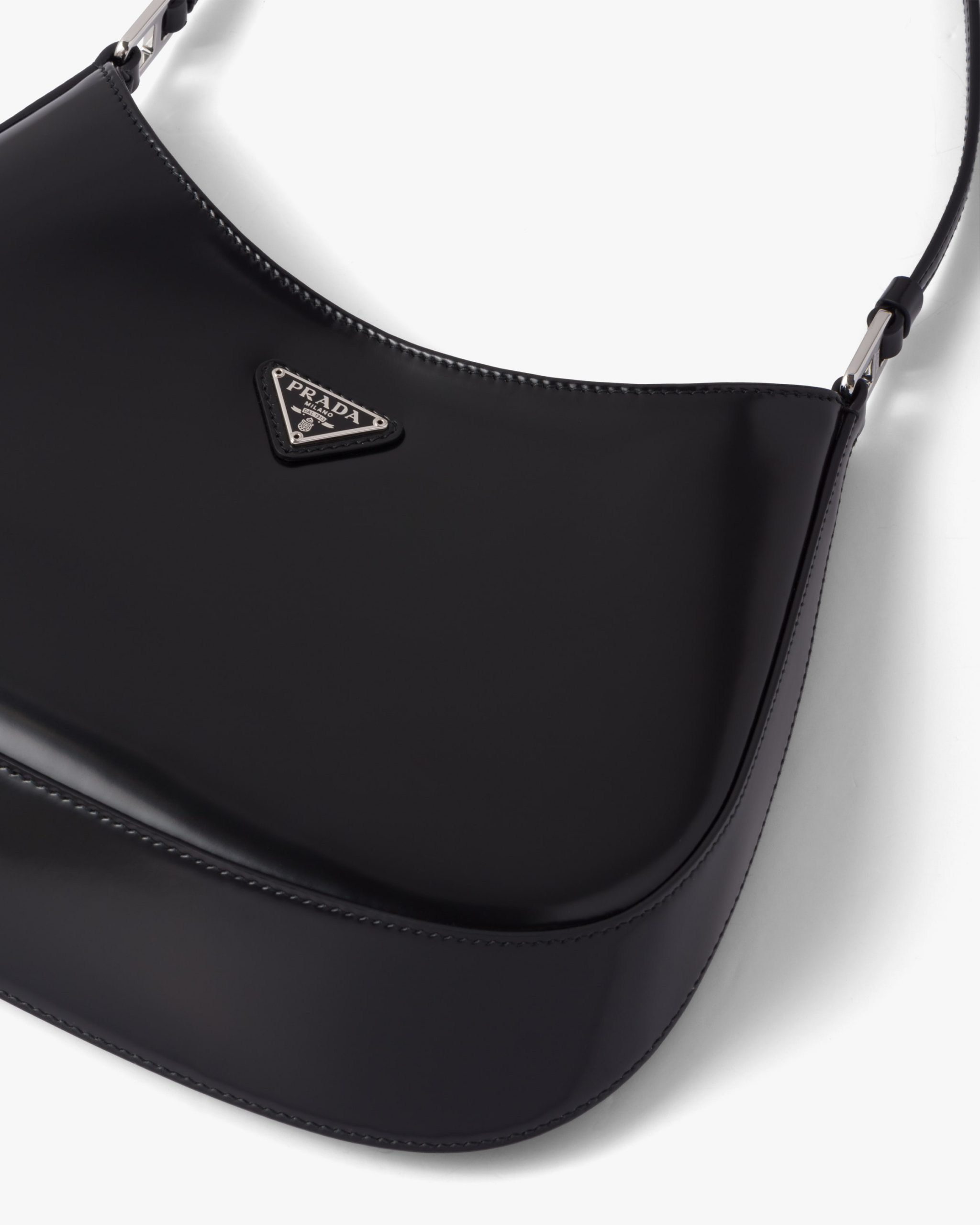 Black Prada Cleo Flap Shoulder Bag – Designer Revival