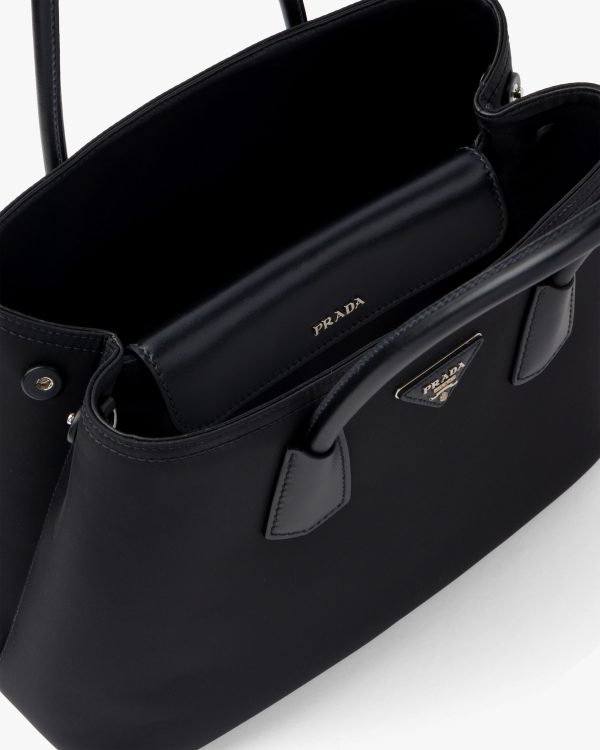 Black Prada Double nylon and Saffiano leather bag - Image 5