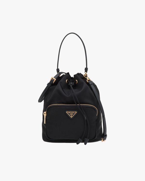 Black Prada Duet Re-Nylon shoulder bag