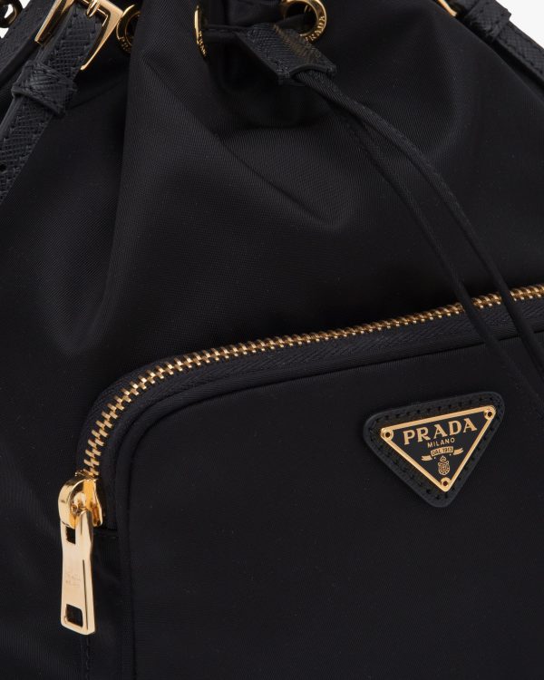 Black Prada Duet Re-Nylon shoulder bag - Image 2